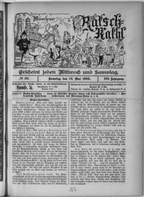 Münchener Ratsch-Kathl Samstag 13. Mai 1905