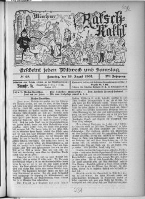 Münchener Ratsch-Kathl Samstag 26. August 1905