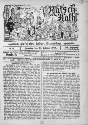 Münchener Ratsch-Kathl Samstag 24. Februar 1906
