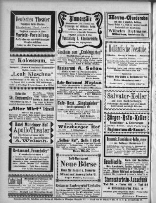 Münchener Stadtanzeiger und "Münchener Ratschkathl" (Münchener Ratsch-Kathl) Samstag 9. Mai 1908