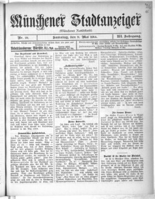 Münchener Stadtanzeiger (Münchener Ratsch-Kathl) Samstag 9. Mai 1914