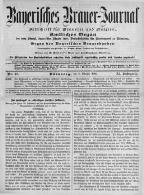Bayerisches Brauer-Journal Samstag 5. Oktober 1901