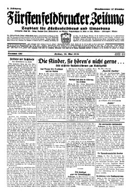 Fürstenfeldbrucker Zeitung Freitag 25. Mai 1928
