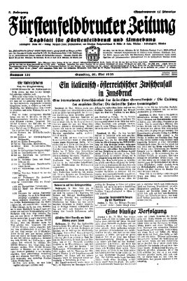 Fürstenfeldbrucker Zeitung Samstag 26. Mai 1928