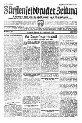 Fürstenfeldbrucker Zeitung Sonntag 19. August 1928