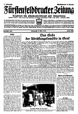 Fürstenfeldbrucker Zeitung Mittwoch 8. Mai 1929