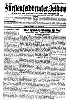 Fürstenfeldbrucker Zeitung Sonntag 2. Juni 1929