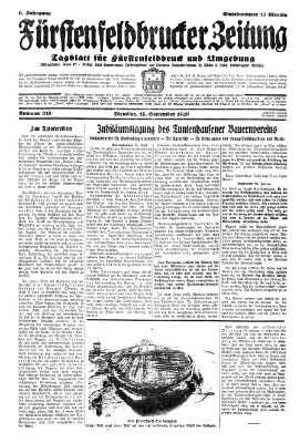 Fürstenfeldbrucker Zeitung Dienstag 17. September 1929