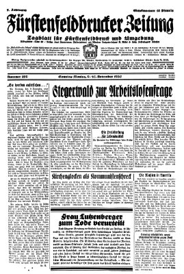 Fürstenfeldbrucker Zeitung Sonntag 9. November 1930