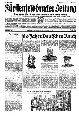 Fürstenfeldbrucker Zeitung Sonntag 18. Januar 1931