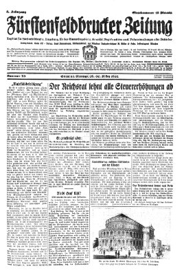 Fürstenfeldbrucker Zeitung Sonntag 29. März 1931