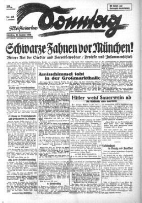 Illustrierter Sonntag (Der gerade Weg) Sonntag 31. August 1930