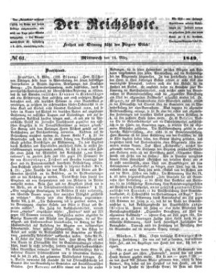 Der Reichsbote Mittwoch 14. März 1849
