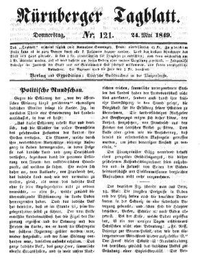 Nürnberger Tagblatt Donnerstag 24. Mai 1849