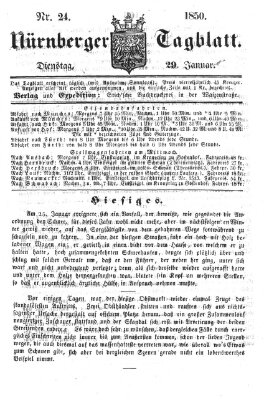 Nürnberger Tagblatt Dienstag 29. Januar 1850