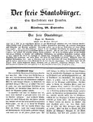 Der freie Staatsbürger Donnerstag 28. September 1848