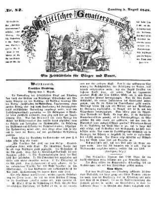 Politischer Gevattersmann Samstag 5. August 1848