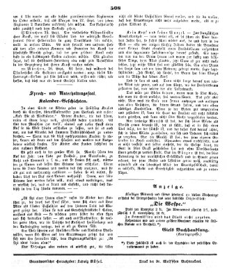 Politischer Gevattersmann Donnerstag 28. September 1848