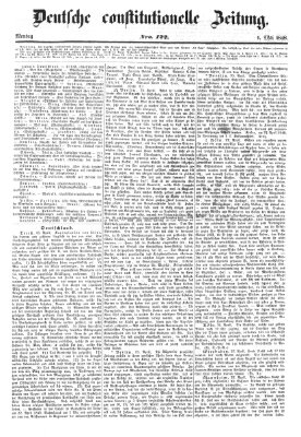 Deutsche constitutionelle Zeitung Montag 1. Mai 1848