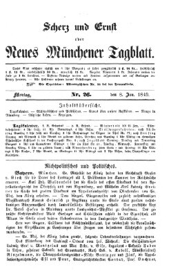 Neues Münchener Tagblatt Montag 8. Januar 1849