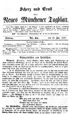 Neues Münchener Tagblatt Sonntag 28. Januar 1849