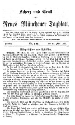 Neues Münchener Tagblatt Samstag 12. Mai 1849