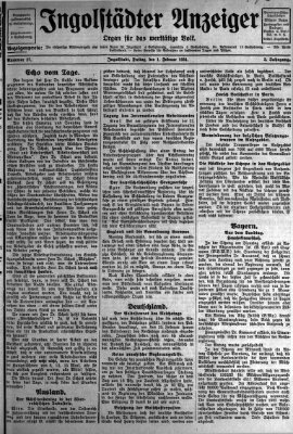 Ingolstädter Anzeiger Freitag 1. Februar 1924