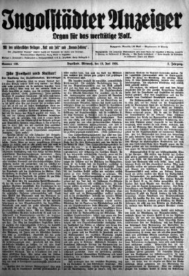 Ingolstädter Anzeiger Mittwoch 18. Juni 1924