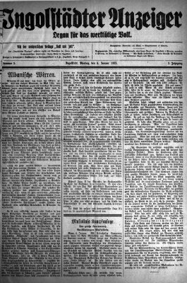 Ingolstädter Anzeiger Montag 5. Januar 1925