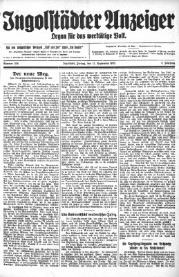 Ingolstädter Anzeiger Freitag 11. September 1925
