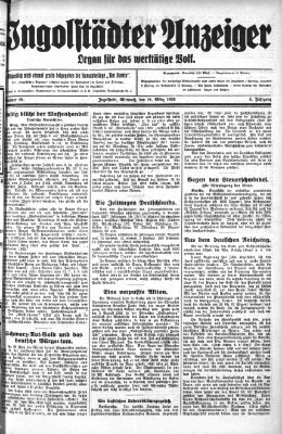 Ingolstädter Anzeiger Mittwoch 24. März 1926