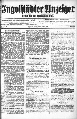 Ingolstädter Anzeiger Freitag 26. März 1926