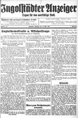 Ingolstädter Anzeiger Mittwoch 19. Mai 1926
