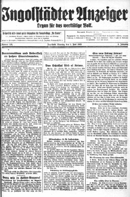 Ingolstädter Anzeiger Dienstag 1. Juni 1926