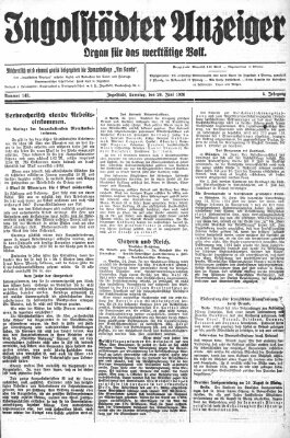 Ingolstädter Anzeiger Samstag 26. Juni 1926