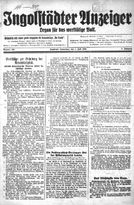 Ingolstädter Anzeiger Donnerstag 1. Juli 1926