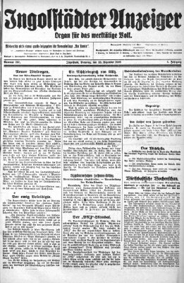 Ingolstädter Anzeiger Dienstag 28. Dezember 1926