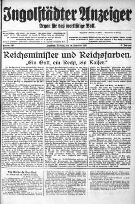 Ingolstädter Anzeiger Samstag 10. September 1927