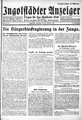 Ingolstädter Anzeiger Montag 23. Januar 1928