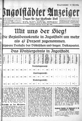 Ingolstädter Anzeiger Montag 21. Mai 1928