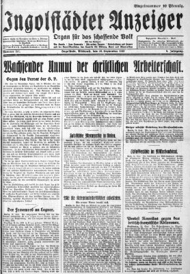 Ingolstädter Anzeiger Mittwoch 26. September 1928