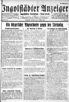 Ingolstädter Anzeiger Freitag 8. März 1929