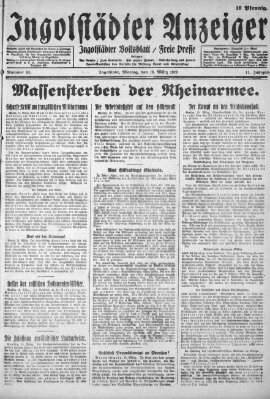 Ingolstädter Anzeiger Montag 18. März 1929