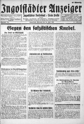 Ingolstädter Anzeiger Montag 24. Juni 1929