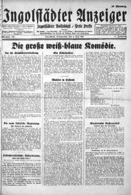 Ingolstädter Anzeiger Donnerstag 4. Juli 1929