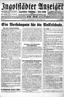 Ingolstädter Anzeiger Sonntag 23. März 1930