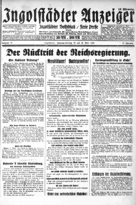 Ingolstädter Anzeiger Sonntag 30. März 1930
