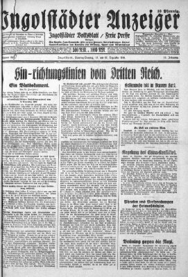 Ingolstädter Anzeiger Sonntag 13. Dezember 1931