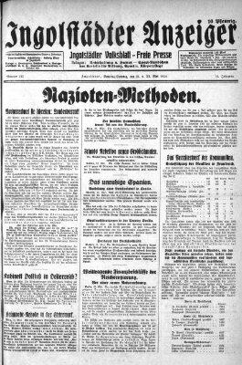 Ingolstädter Anzeiger Sonntag 22. Mai 1932