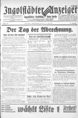 Ingolstädter Anzeiger Sonntag 31. Juli 1932